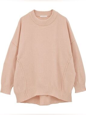 🇯🇵 リラックスモールニットチュニック Choccol Raffine Pink Plush Chenille Oversized Tunic Pullover